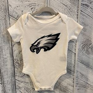 Ultra Game Eagle Logo White Baby Onesie